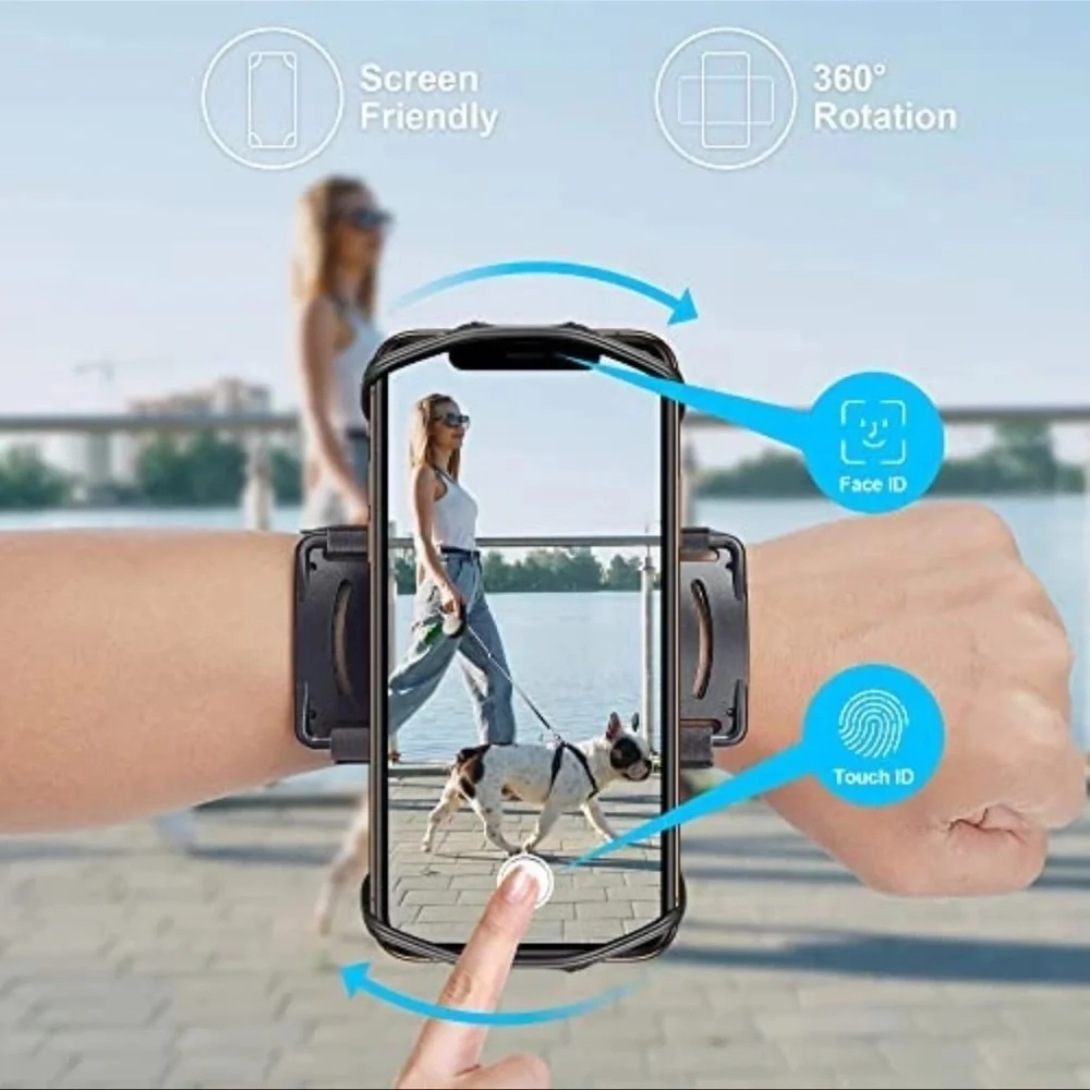 Cell Phone Running Armband - Detachable & 360° Rotatable Universal Arm Band